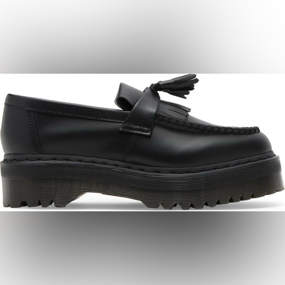 NWOB Dr. Martin Black Adrian Quad Tassel Loafer Size: 8 - Picture 4 of 6